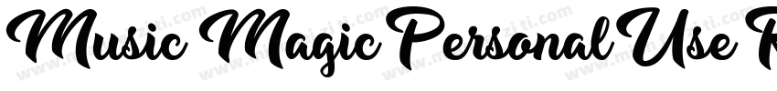 Music Magic Personal Use Regular字体转换